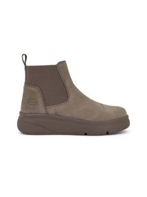 Foto van product Enkellaarsjes met sleehak Scholl taupe
