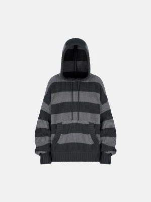 Foto van product ENRAGE Oversized trui 'SWEATER HOODIE' donkergrijs