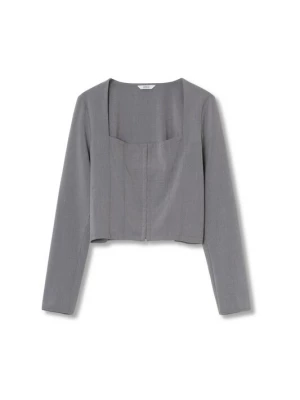 Foto van product Envii Blouse 'Knot' donkergrijs