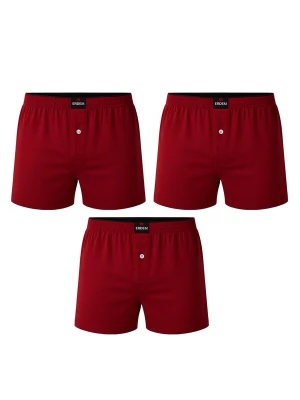 Foto van product Erdem Boxershorts cranberry / zwart / wit
