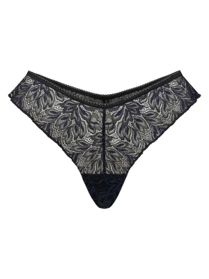 Foto van product Erlich Textil String 'Iconic Lace' zwart gemêleerd