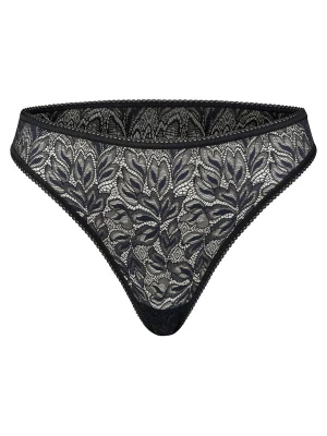 Foto van product Erlich Textil String 'Iconic Lace' zwart gemêleerd