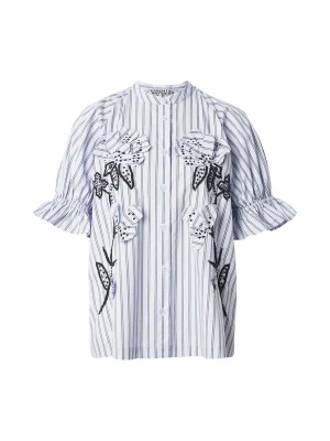 Foto van product Essentiel Antwerp Blouse 'JEEZ' lichtblauw / donkergrijs / zwart / wit
