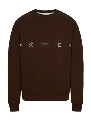 Foto van product ESTEEM Sweatshirt bruin / wit