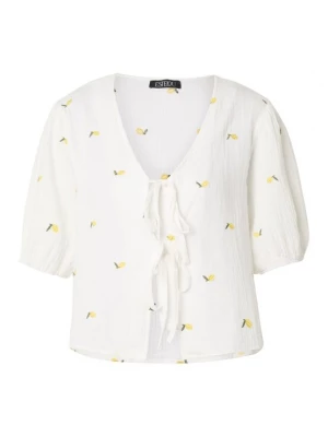Foto van product Estelou Blouse 'Lemon' limoen / donkergroen / wit