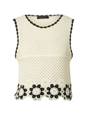 Foto van product Estelou Gebreide top beige / zwart