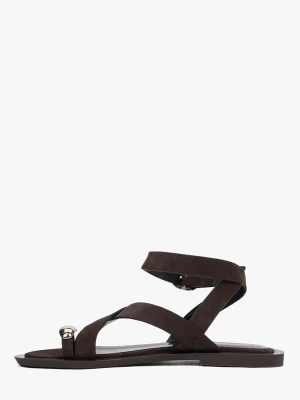 Foto van product Estro Sandalen met riem '11-10-80' donkerbruin