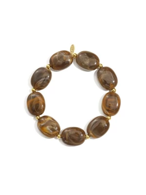 Foto van product ETNÉE Armband 'Ambra' bruin