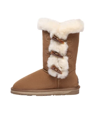 Foto van product Everau Boots 'Ashy' kastanjebruin / wolwit