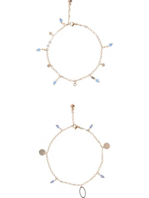 Foto van product faina Armband duifblauw / goud