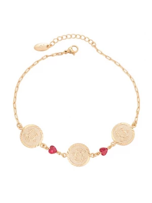Foto van product NAEMI Armband goud / robijnrood