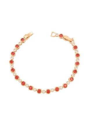 Foto van product faina Armband rose-goud / rood / transparant