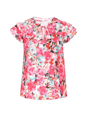 Foto van product faina Blouse aqua / lichtroze / lichtrood / wit
