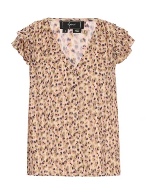 Foto van product faina Blouse 'Fashion Look' sand / lichtgroen / lichtroze / zwart