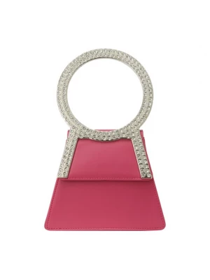 Foto van product faina Clutch magenta / zilver / transparant