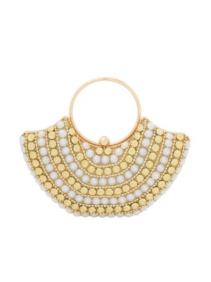 Foto van product faina Clutch beige / zilver