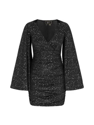 Foto van product faina Cocktailjurk zwart / zilver