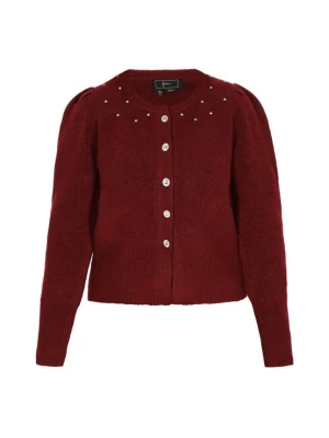 Foto van product faina Gebreid vest donkerrood