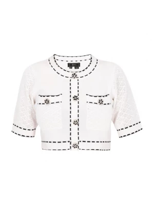 Foto van product faina Gebreid vest 'Fashion Look' zwart / offwhite