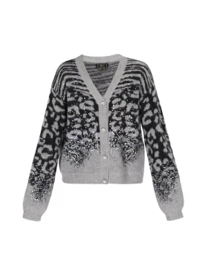 Foto van product faina Gebreid vest lichtgrijs / zwart