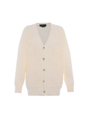 Foto van product faina Gebreid vest wolwit