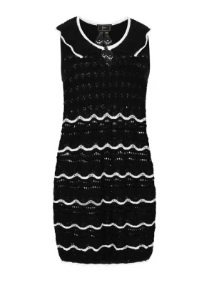 Foto van product faina Gebreide jurk 'Fashion Look' zwart / wit