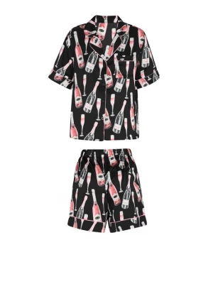 Foto van product Fouline Pyjama rosa / zwart / wit