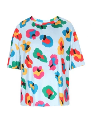 Foto van product NALLY Shirt lichtblauw / goudgeel / jade groen / pink