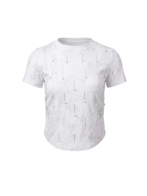 Foto van product faina Shirt 'Glamour' transparant / parelwit / wit gemêleerd