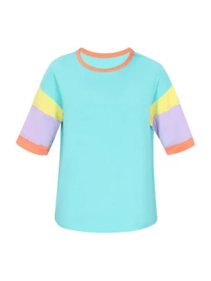 Foto van product faina Shirt lichtblauw / geel / lila / oranjerood