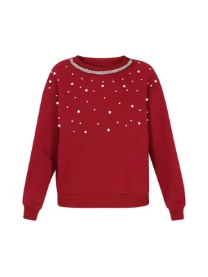 Foto van product faina Sweatshirt karmijnrood / parelwit