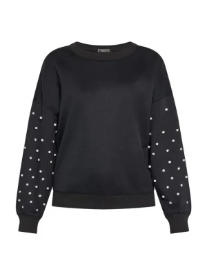 Foto van product faina Sweatshirt zwart / zilver / parelwit