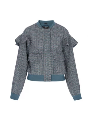 Foto van product faina Tussenjas cyaan blauw / grijs / zwart