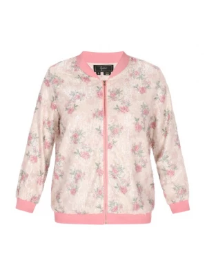 Foto van product faina Tussenjas 'Fashion Look' groen / rosé / offwhite