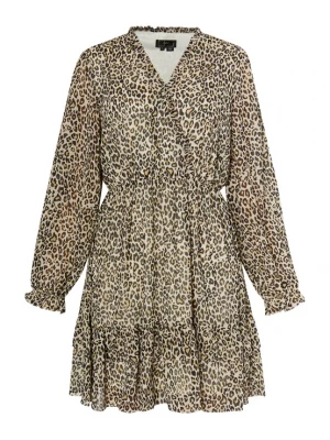 Foto van product faina Zomerjurk beige / geel / zwart / zilver