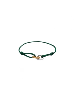 Foto van product Fainz Armband 'Pairity' goud / donkergroen / zilver