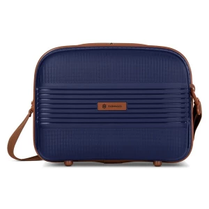 Foto van product Farmhood Toilettas 'Eco Edition' donkerblauw / bruin