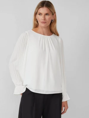 Foto van product Feestelijke blouse met geplooide mouwen s.Oliver crème