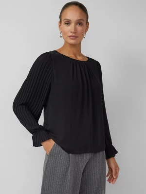 Foto van product Feestelijke blouse met geplooide mouwen s.Oliver zwart