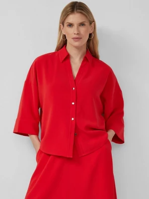 Foto van product Feestelijke crêpe blouse met 3 / 4 mouwen s.Oliver rood