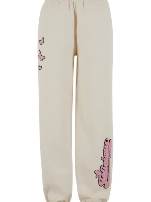 Foto van product Felicious Broek lichtbeige / oudroze / zwart