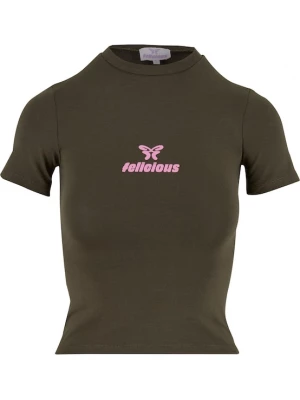 Foto van product Felicious Shirt donkergroen / rosa