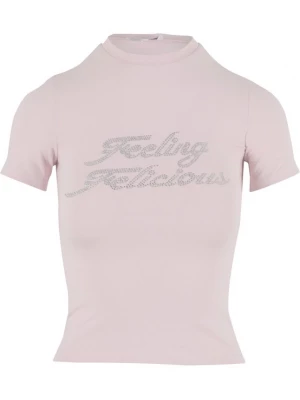 Foto van product Felicious Shirt 'Feeling' pastelroze / zilver
