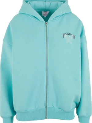 Foto van product Felicious Sweatvest turquoise / lichtblauw / zwart