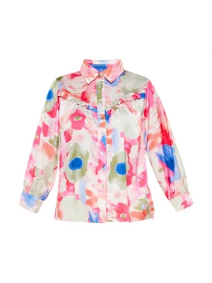 Foto van product FELIPA Blouse 'Fashion Look' blauw / olijfgroen / pink / wit