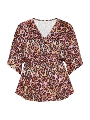 Foto van product Usha Blouse bruin / chocoladebruin / grijs / rosa