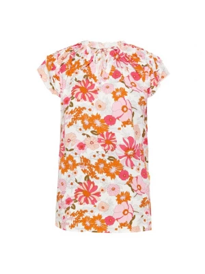 Foto van product FELIPA Blouse 'Fashion Look' oranje / pink / rosa / wit