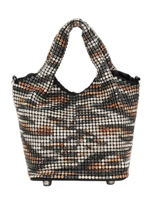 Foto van product FELIPA Handtas oranje / zwart / zilver