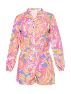 Foto van product Usha Jumpsuit 'Spring Summer' azuur / oranje / pink / offwhite
