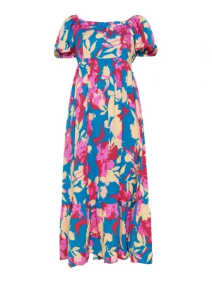 Foto van product FELIPA Jurk 'Spring Summer' crème / blauw / pink / rood